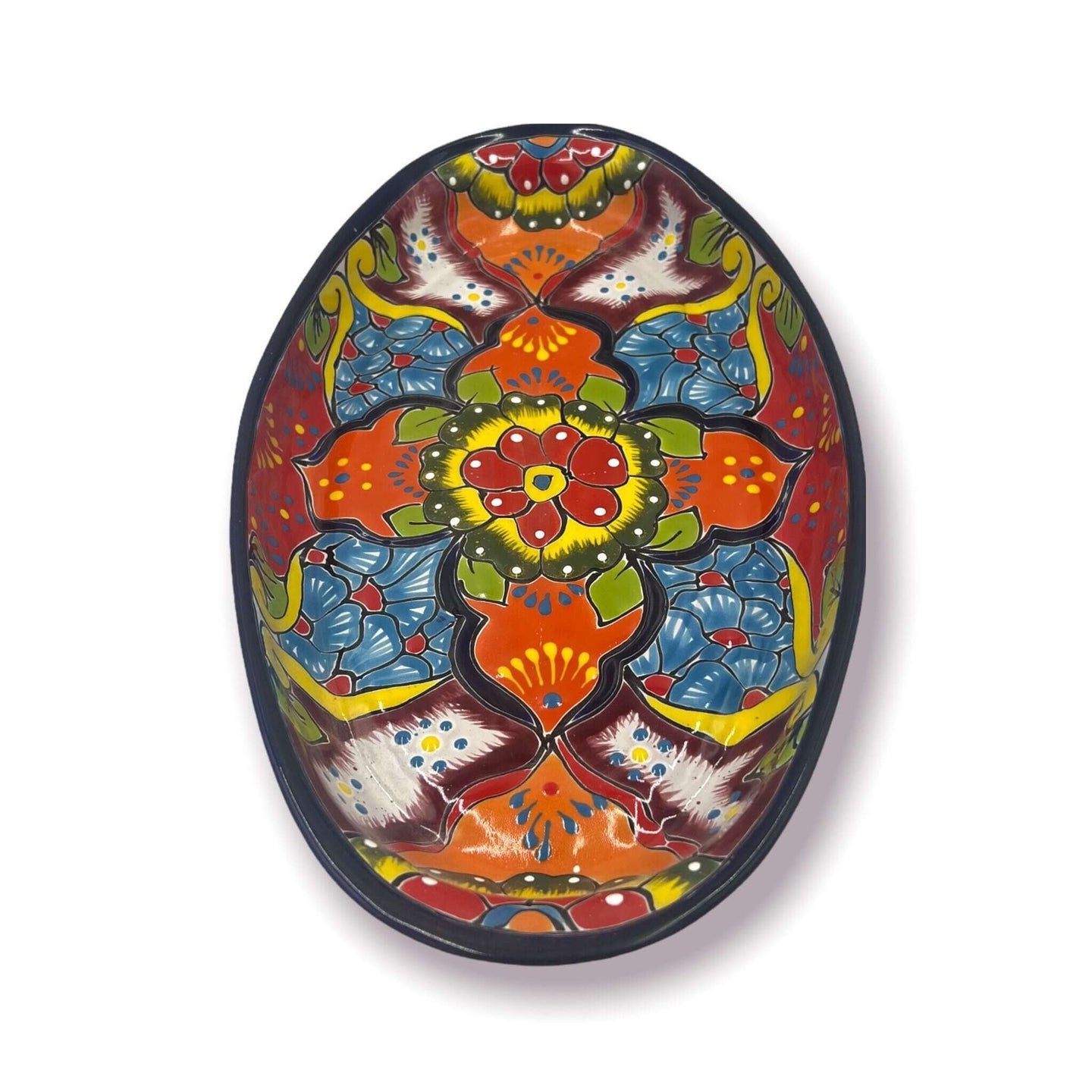 XL Oval Talavera Platter | Hand-Painted Pottery